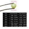 200pcs/pack Soft Rubber Luminous Fishing Beads Round Plastic Rig Glowing Green Beads 6mm Carp Fishing Gear Accessory