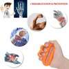 Fanwer 3 Level Hand Grip Strengthener Set Finger Exerciser Silicone Grip Strength Trainer Resistance Bands Finger Stretcher and Grip Hand Exercise Ring for Senior & Arthritis Relieve Wrist Pain (3PCS)