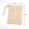 ZEPELOFFY Soap Bag,5 Packs Bar Soap Pouch,Sisal Soap Saver Bags Mesh for Exfoliating, Shower,Scrubber