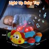 Baby Crawling Toy 6 to 12 Months Spanish English Bilingual Learning Toy for Infants 0-3-6 7 8 9 10 12-18 Month Educational Musical Light Up Toy 1 Year Old Boy Girl Easter Treat Gift Toddler Tummy Time