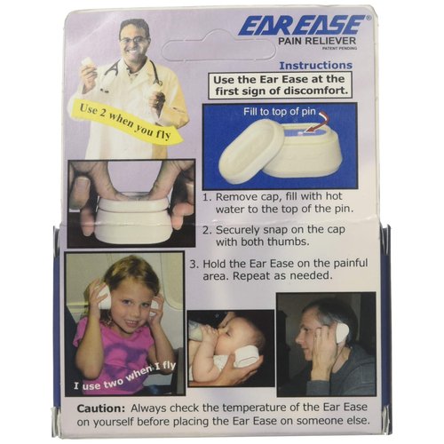 Ear Ease Pain Reliever for Adults, Children & Senior Citizens-Natural, Safe, Non-Invasive, Fast Acting & Effective Earache Relief from Sinus Pressure, Altitude Changes, Swimming, Allergies, Cold & Flu
