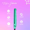 Almost Famous Tropico Getaway 0.5 inches Mini Tourmaline & Ceramic Hair Straightener Flat Iron with Stunning Travel Bag with Set Temperature, All Hairstyles (Watermellow)