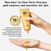 2Pcs 98.4% Gold Foil Peel-Off Mask,Gold Peel Off Mask Anti-Wrinkle,98.4% Golden Peel Off Mask,Anti-Aging Gold Face Mask for Moisturizing,Removes Blackheads,Reduces Fine Lines,Cleans Pores(80g)