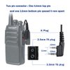 TIDRADIO Walkie Talkie Earpiece with Mic (Includes Earmolds and Ear Buds) 2 Pin Acoustic Tube Headset TD-M8s TD-V2 Retevis H-777 RT21 RT22 RT68 Baofeng UV-5R BF-888S 2 Way Radio (10 Pack)