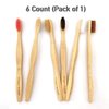 Virgin Forest Bamboo Toothbrushes, Eco-Friendly Soft Bristles Toothbrush, Biodegradable Wood Toothbrush Set of 6