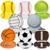 PTECDROTS 40Pcs Sports Birthday Party Plates Decorations 9" Paper Plates Disposable Dinner Birthday Plates Plates Sports Theme Event Game Day Party for Kids Men Birthday Party Supplies
