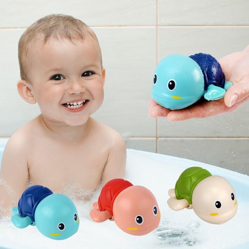 Bath Toys Kids Age 1-3 - Wind up Swimming Turtle Baby Bath Toys Bathtub Toys Toddlers 1-2 2-4 Water Pool Shower Tub Toy Babies Infant 6-9-12-18-24 Months Gifts Present For 1-6 Year Old Boy Girl