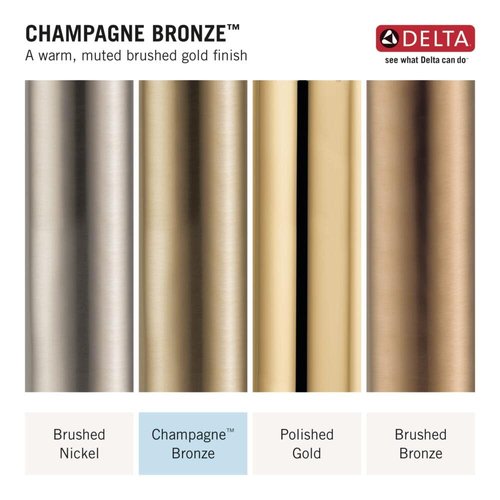 DELTA FAUCET 77660-CZ Stryke Universal Toilet Tank Lever, Champagne Bronze