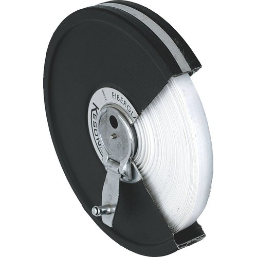 Keson MC18M50 Closed Metal Housing Fiberglass Measuring Tape (Graduations: ft., in., 1/8 & m, cm, 2mm), 15M/50-Foot