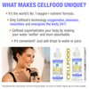 Cellfood Oxygen Boost, 1 fl oz - Liquid Oxygen Supplement for Lymphatic Drainage, Altitude Sickness, Jet Lag, Fatigue, Headaches, Hangovers & Energy - Gluten Free, Cert. Kosher - Makes Over 22 Quarts