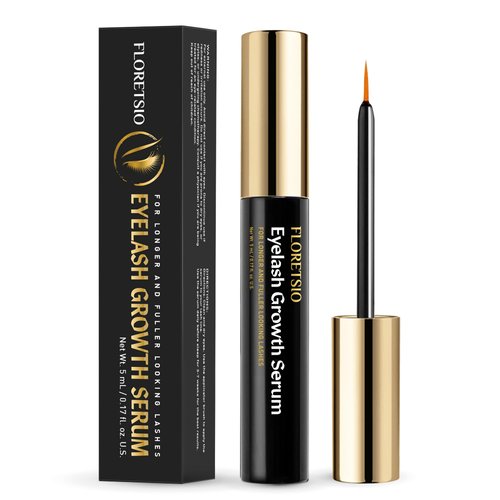 Premium Lash Serum for Eyelash Growth: Irritation-Free Formulated Rapid Growth Advanced Lash Serum for Natural Lashes and Eyebrows - Boost, Longer, Thicker, Fuller Lashes (5ml)
