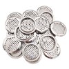 XMHF 20Pcs Air Vents 2 Inch Circular Soffit Vent Stainless Steel Round Vent Mesh Hole Louver for Kitchen, Bathroom, Cabinet, Wardrobe and Shoe Cabinet