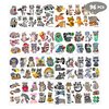 96PCS Cute Funny Raccoon Temporary Tattoos Stickers Themed Birthday Party Decorations Supplies Favors Decor Woodland Wildlife Animals Tattoo Gifts For Kids Adults Boys Girls School Prizes Carnival
