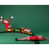 Toyland® Elves Behavin Badly - Set of 2-12 Inch Girl Elf & Boy Elf Soft Toys with Long Legs, Soft Body & Vinyl Head - Christmas Novelty Toys