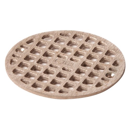 Floor Drain Grate, Round, 5-19/32 In Dia