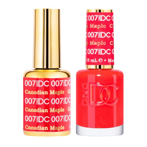 DND DC Gel Polish Set, Orange Collection, UV/LED GelPolish and Air Dry Nail Lacquer, Matching Chip-Free Polish Duo, 0.5 Fl Oz Each