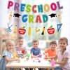 Preschool Graduation Banner 2024, Preschool Graduation Party Decorations 2024, Elementary Graduation Party Supplies Kindergarten Pre K Congrats Grad Supplies (Pre-assembled) - 3Packs