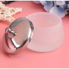 Frosted Glass Dappen Dish Cup Acrylic Liquid Powder Container Nail Art Tools With Lid Nail Crystal Bowl Holder