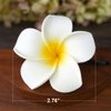 Flower Hair Clips Hawaiian Hawaii Hair Clip Set Plumeria Hibiscus Barrettes Women Girls Baby Foam Wedding Vacation Beach Party Decorations Cosplay Costume Handmade Hair Accessories Plumeria 16 Pack
