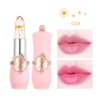 Pakivs 3Pcs Crystal Flower Jelly Lipstick Set,Magic Temperature Color Change Lip Gloss Long Lasting Clear Nutritious Moisturizer Lip Balm (Pink) (flower lipstick)