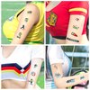 TopFunny Temporary Tattoos for Kids and Adults, 65Pcs Cartoon Soccer Sports Style Tattoos (10 Sheets) Waterproof Fake Tattoo Body Stickers World Cup Party Decoration Supplies Gifts Favors Football