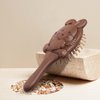 Rhinenet Handmade Wooden Paddle Hair Brush Air Cushion Comb Black Golden Sandalwood Cute Animal Shaped Anti-Static Brush for Massaging Scalp Women Men Kids Thick Thin Curly Dry Hair (Rabbit Shaped)