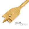 COMOWARE Spade Drill Bit Set- Paddle Flat Bits, Hole Cutter, Titanium Coating, Carbon Steel, Woodworking, 6-Pieces, 3/8"-1"