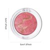 KYDA Baked Blush, High Glossy Face Blusher, Shimmer Pressed Powder Blush, Buildable Lightweight Formula, Radiance Pink Glow Blush Makeup, Multiuse Baked Powder for Face Eye Cheeks, #04