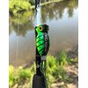 Arbogast Hula Popper Topwater Fishing Lure, Perch, G770 (1 3/4 in, 1/4 oz)
