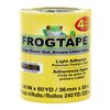 FrogTape Delicate Surface Painter's Tape With PaintBlock, 1.41 Inch x 60 Yards, 4-Pack, Yellow (240662)