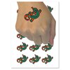 Southwestern Style Tribal Gecko Lizard Temporary Tattoo Water Resistant Fake Body Art Set Collection - 15 2" Tattoos (1 Sheet)