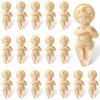 ZYFLSQ 18 Pcs King Cake Baby Jesus Figure, 1.5'' King Cake Babies Plastic Jesus Doll with Gift Bag, Mini Jesus Figurines in Bulk for Mardi Gras Party King Cake Toppers Decorations Epiphany Gifts