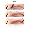 2 Packs 2-in-1 Dual-Ended Waterproof Eyebrow Pencil with 4-Fork-Tip Brow Pen and Precise Brow Pencil Create Natural Hair-Like Brows, with Dual-ended Eyebrow Brush (4# Black)