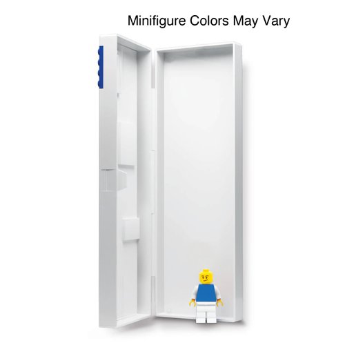 Lego Stationery Pencil Box with Four Building Bricks and Lego Minifigure (Minifigure Colors May Vary)