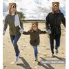 Puzzled Brown Grizzly Bear Hat - Soft Plush Animal Beanie with Ear Flaps, Cozy Fleece, Warm Winter Hat for Kids, Teens, Adults - One Size