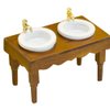 Yardwe Dollhouse Miniature Furniture 1:12 Scale Wash Basin Doll House Bathroom Sink Cabinet with Wood Hand Washing Sink for Dollhouse Kitchen Furniture Accessories