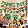 Game Day Banner Football Party Decorations Football Birthday Party Decorations Football Banner with Football Party Hanging Decorations Football Concessions Stand for Football Party Supplies