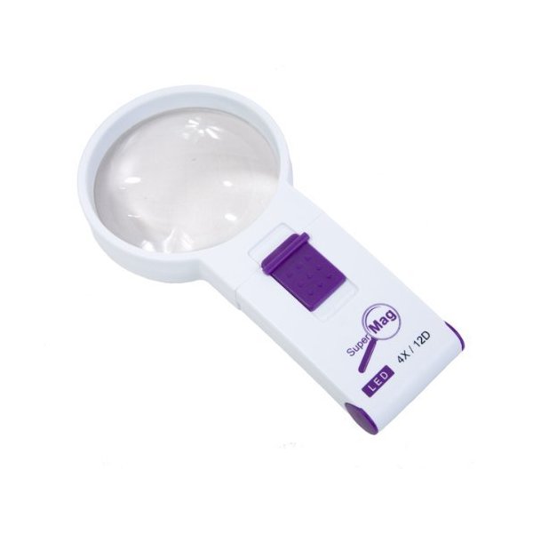 4X LED Illuminated Pocket Magnifier - 2.7 Inch Lens