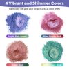 CHEAPART Chameleon Mica Powder 4 Colors Shift Pigment Powder Shimmer Holographic Mica Powder Chrome Epoxy Resin Tumbler Nail Art Polymer Clay Slime Makeup Acrylic Paint