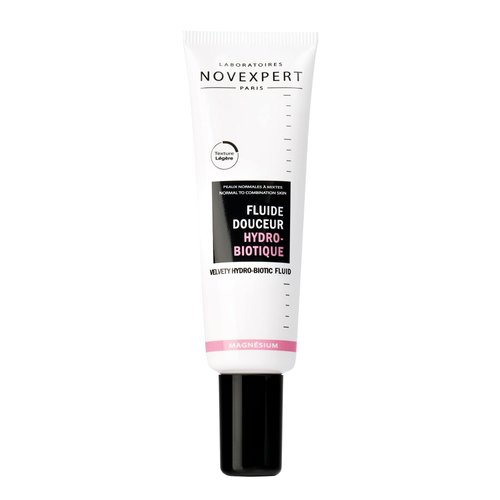 Novexpert Velvety Hydro-Biotic Fluid - Light Textured Face Cream - Fast-Absorbing, Soothing Sensation - Smooth, Hydrated And Supple Skin - Hypoallergenic - Vegan - Normal To Combination Skin - 1 Oz