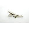 Generic Set of 2 extra tiny small silver metal flower alligator hair clip for fine thin