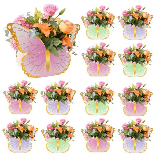 12 Pcs Butterfly Centerpieces for Party Table Decorations Baby Shower Birthday Tea Party Decor Butterfly Table Toppers Centerpieces Decorations for Butterfly Themed Wedding Party Favors