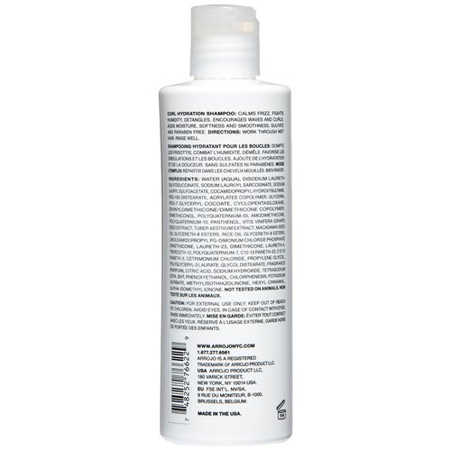 ARROJO Curl Hydration Curly Hair Shampoo – Paraben & Sulfate Free Shampoo – Anti Frizz Moisturizing Shampoo w/ White Truffle, Chardonnay Grape Seed – Wave-Defining Curl Shampoo (8.5 ounce)