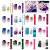 BeautyChen 14 Sheets Nail Stickers Glitter Gradient Color Shine Full Wraps Stickers Nail Art Adhesive Decals Nail Art Tips Stickers Strips Self-Ashesive Nail Art Sets for Women Girls