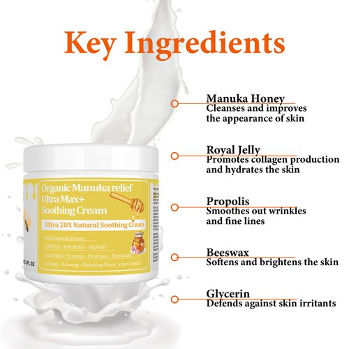 PIBIOOMAP Balance Balanitis Relief Cream - Organic Natural Ingredients, Honey & Tea Tree Oil, Comforting Ointment, Relief from Irritation, Itching, Redness, Balanitis, Topical Treatment, Fast Acting