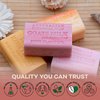 Australian Botanical Soap, Goats Milk with Raspberry, Manuka Honey, Pink Lychee, Valencia Orange 6.6 oz. (187 g) Soap Bars | Natural Ingredient Bar Soap | Shea Butter Enriched - Sweet Fruity Pack of 4