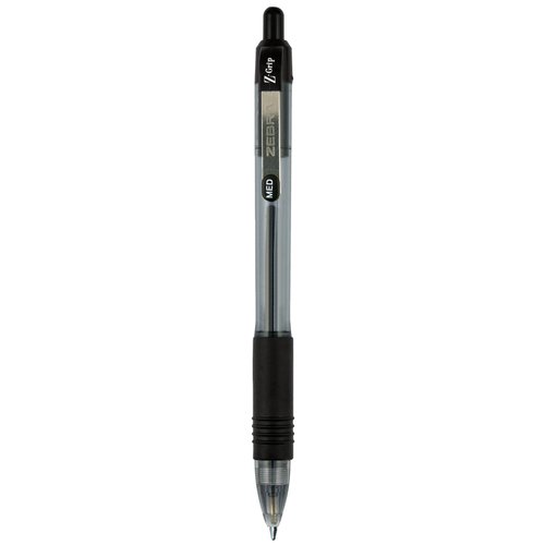 Zebra Pen Z-Grip Retractable Ballpoint Pen, Medium Point, 1.0mm, Black Ink, - 48 Pieces, Model Number: 22148