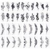 CRASPIRE 38 Sheets Snake Temporary Tattoos Totem Rose Flower Black Snake Paper Temporary Removable Tattoo Stickers Paper Waterproof Long Lasting Makeup Tattoos Stickers for Body Arm Neck Back Leg Art