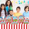 Circus Theme Paper Plates and Napkins Circus Party Decorations Tableware Set Carnival Circus Theme Dinner Plates Circus Party Tablecloths for Kids Circus Birthday Party Decor Supplies