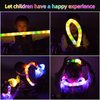 DJBoomy Light Up Pop Fidget Tubes: Glow Sensory Tube Stretch Toys for Kids Party Favors - Mini Plastic Pull Tubes Bulk with LED Lights Glowing Stick in the Dark (12 Pcs)